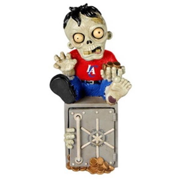 Forever Collectibles Los Angeles Clippers Zombie Figurine Bank 8784951975